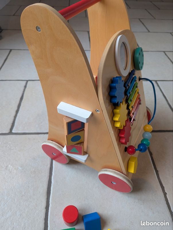 Chariot de marche Oxybul trotteur bois Jeux Jouets