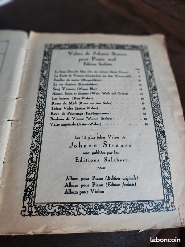 JOHANN STRAUSS Éditions Salabert Paris (image 7)