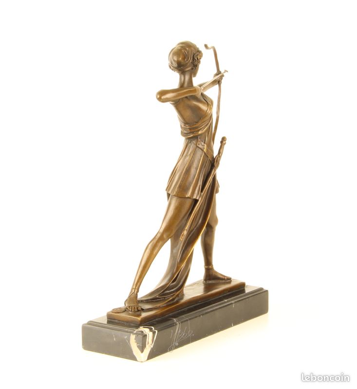 Bronze sur marbre de Diane à la chasse (image 6)