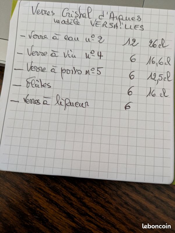 Verres cristal d'arc (image 4)
