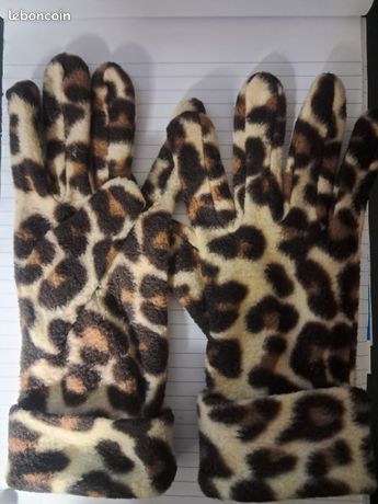 Gants Tricotés Imprimés Animaux Sauvages Pour Hommes Et