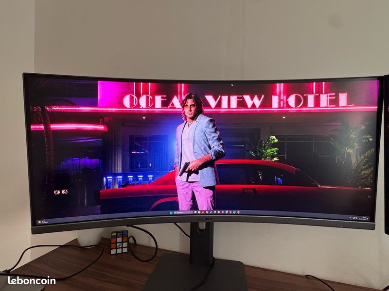 Écran 34 pouces ultra wide 2k incurvé (image 1)