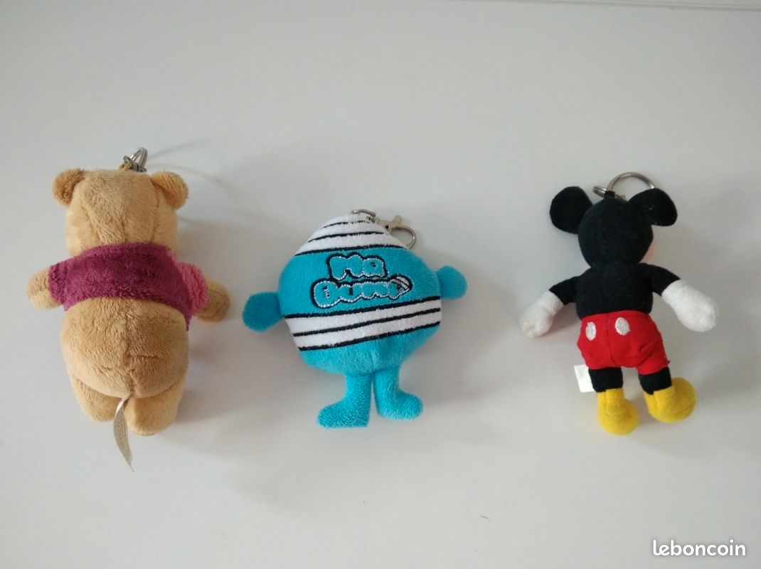 Lot de 3 porte-clés en peluche (image 2)