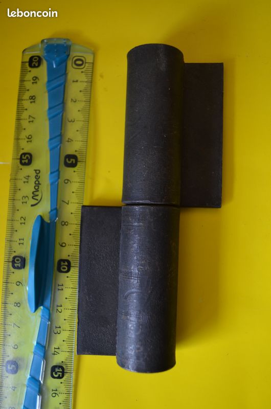 Paumelle à souder nœud plat réversible 140 mm (image 1)