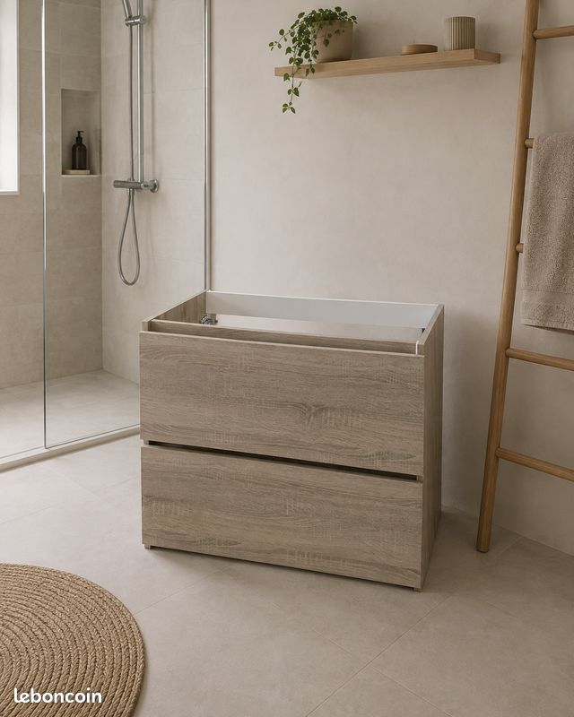 Meuble de salle de bain + vasque (image 1)