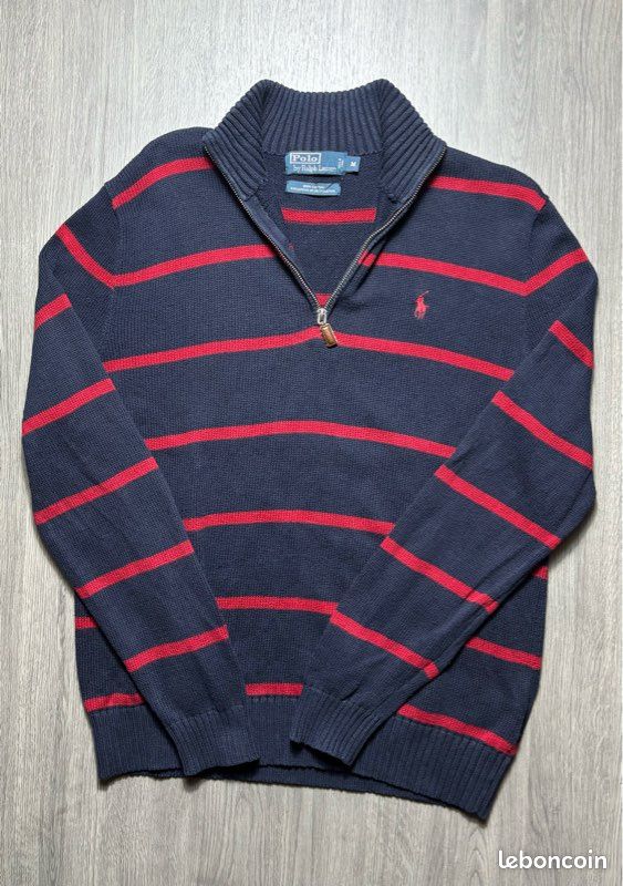 Col Roul Pull Col V Homme Ralph Lauren V Neck Pull Bleu Marine