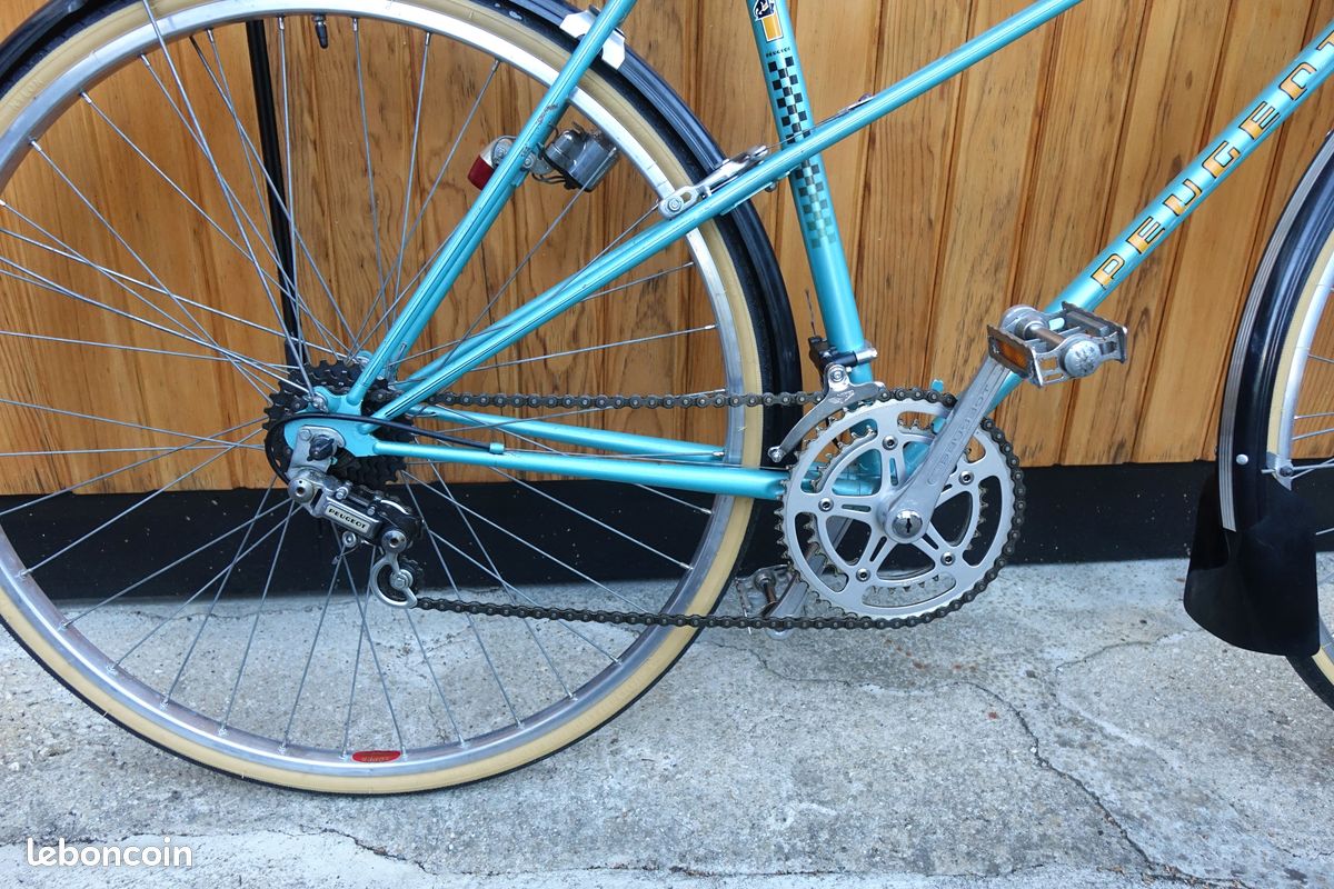 Peugeot mixte, vélo de ville à la campagne, 1980