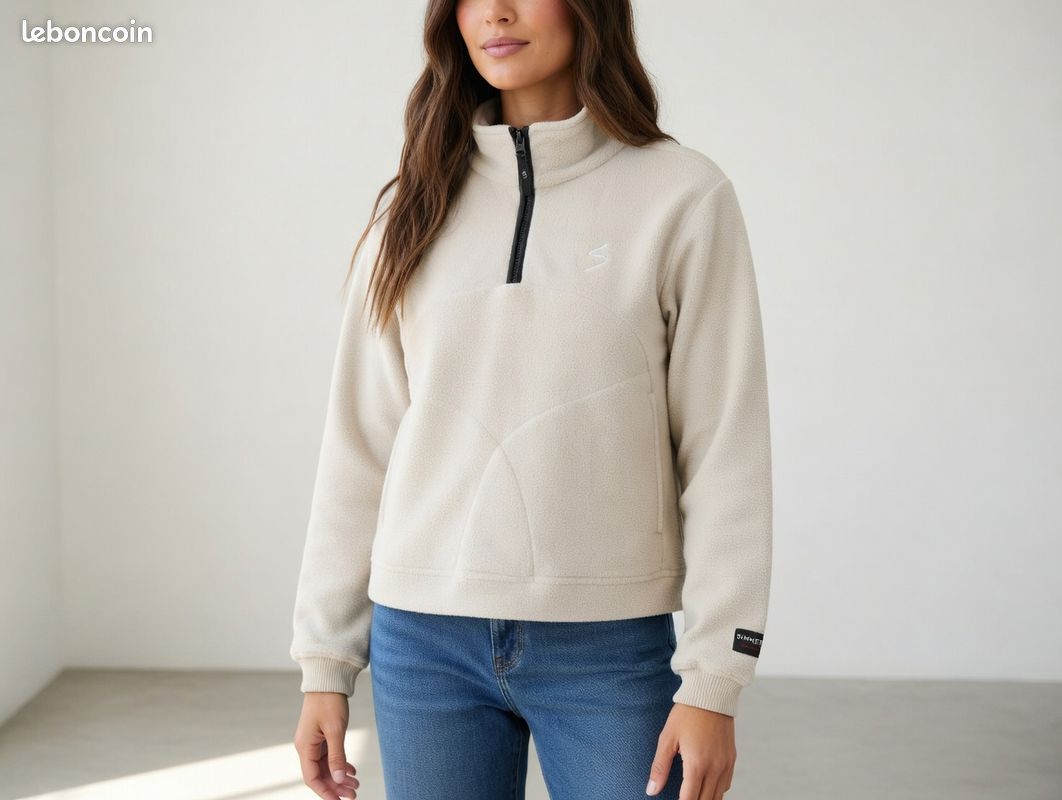 Polaire pour femme : découvrez nos modèles - beige