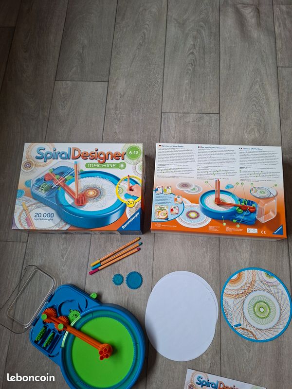 Spiral Designer Maxi – Machine à Dessiner Électrique Et Manuelle – 20 000 Combinaisons – Dès 6 Ans – Cadeau Créatif