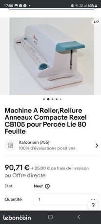 Relieuse à Peigne Robuste Rexel CB400 – Occasion Mais Fonctionnelle, Parfaite Pour Les Petits Ateliers