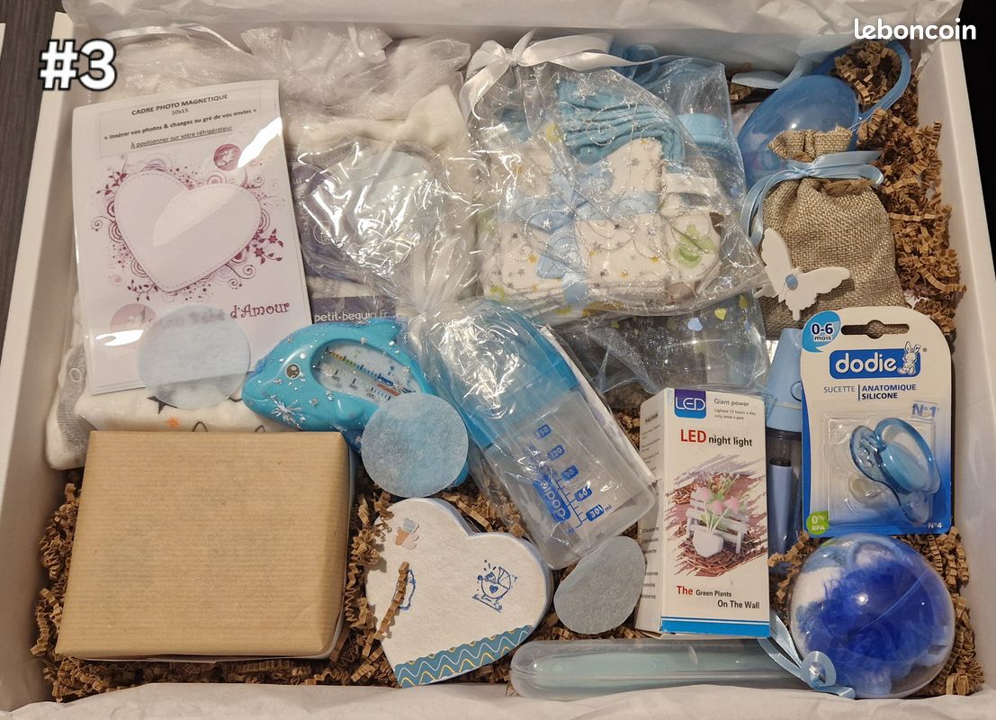 Coffret cadeau bébé #3 garçon Naissance Équipement bébé