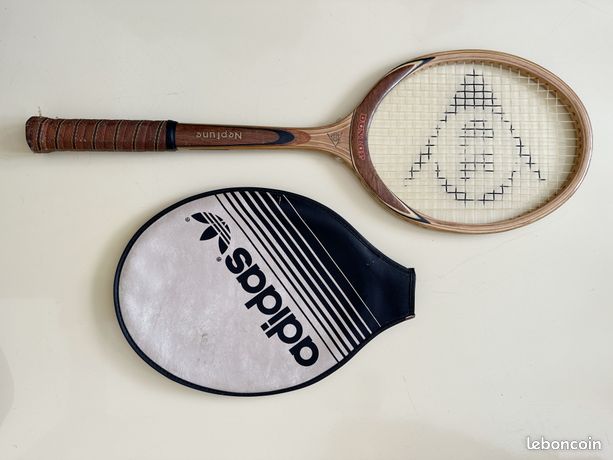 RAQUETTE DE TENNIS ANCIENNE Vintage EN BOIS avec presse - marque