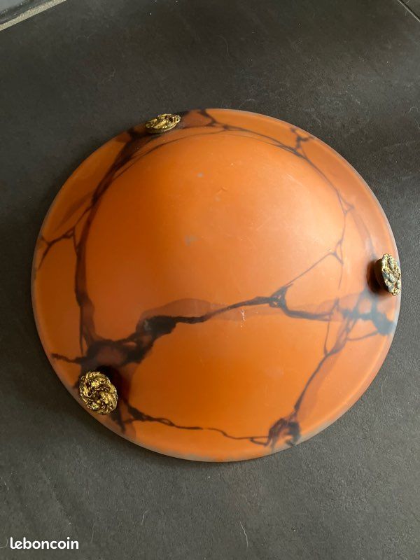 Vasque luminaire pâte de verre (image 1)