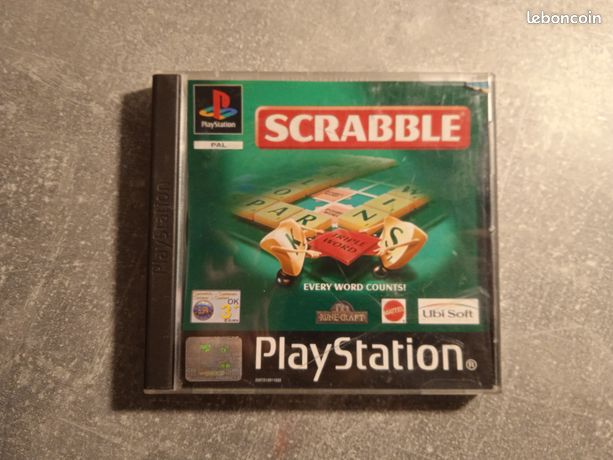 Jeu PS1 Scrabble Version Française - Très Bon état, Boîtier Et Instructions Inclus, PAL