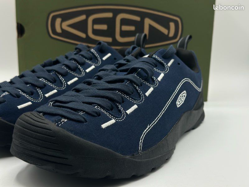 Baskets KEEN Jasper Pour Homme - Cuir Suédé - Semelle En Liège/latex - Pour Approche D'escalade, Randonnée - Coupe Athlétique