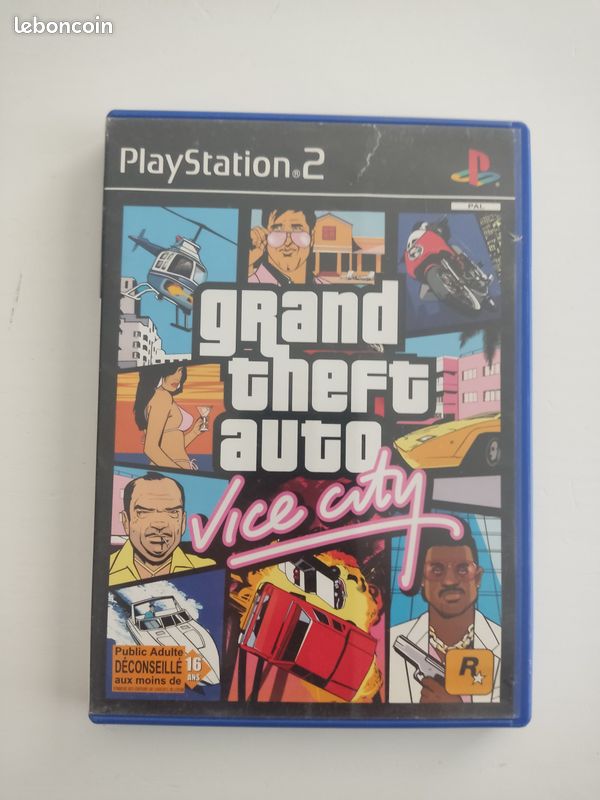 Jeu PS1 : Grand Theft Auto Vice City - Version Française En Loose (bon état)