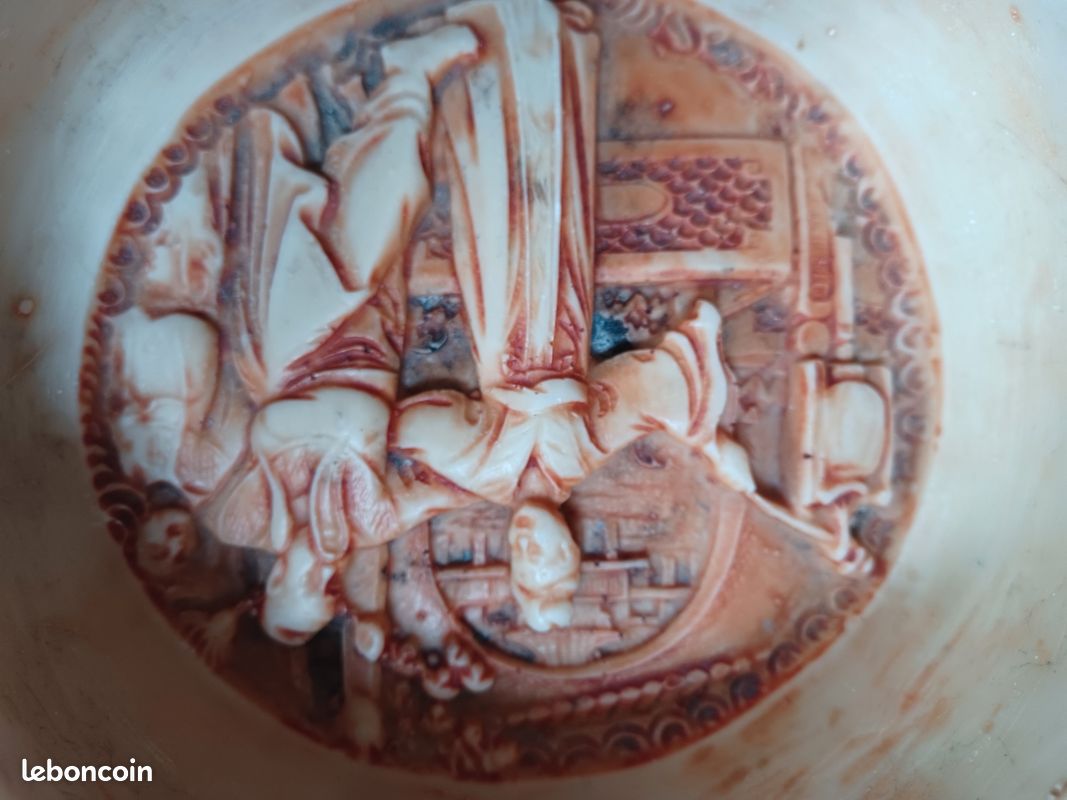 Cendrier décoratif sculpté ou vide-poches inspiration asiatique (image 7)