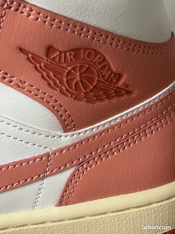 Baskets Streetwear Lifestyle WMNS Nike Air Jordan 1 Mid Madder Root Taille 7.5 38,5 Neuf (image 12)