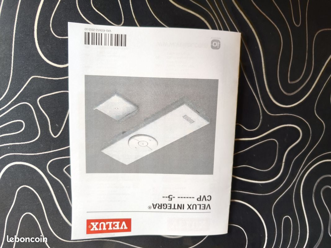 Télécommande VELUX D'origine Neuve Pour Moteur De Fenêtre De Toit - Modèle EBSM Noir