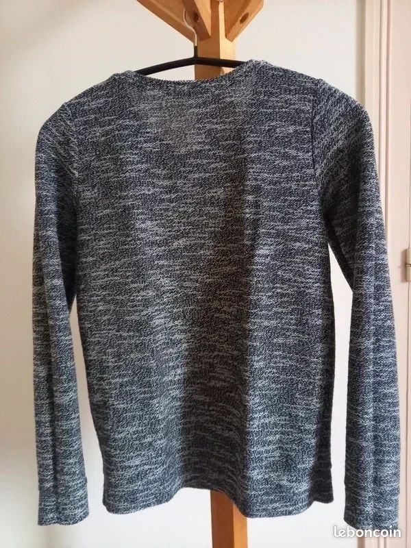 Pull Gris Lulurain Pour Fille 9-10 Ans, Col Roulé Confortable, Coton Doux