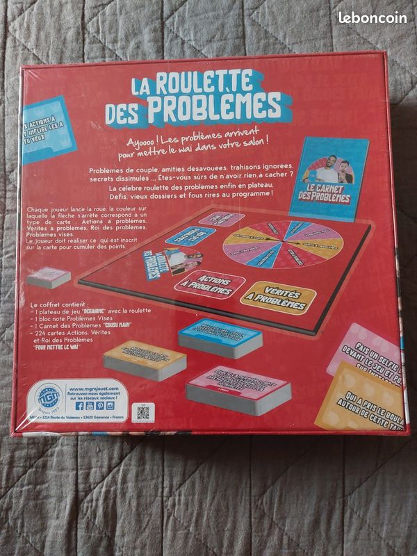 Jeu de société Adultes la Roulette des problèmes neuf sous blister (image 3)