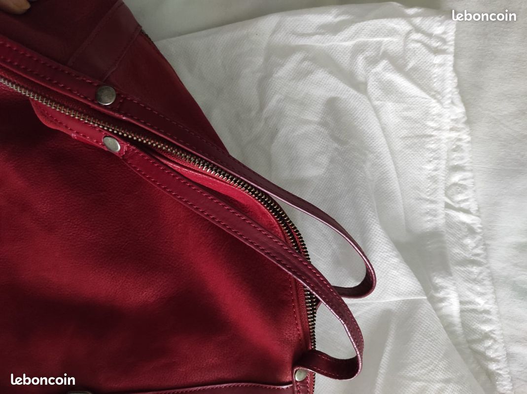 Nat et Nin sac cabas Macy Col. Carmin (image 14)