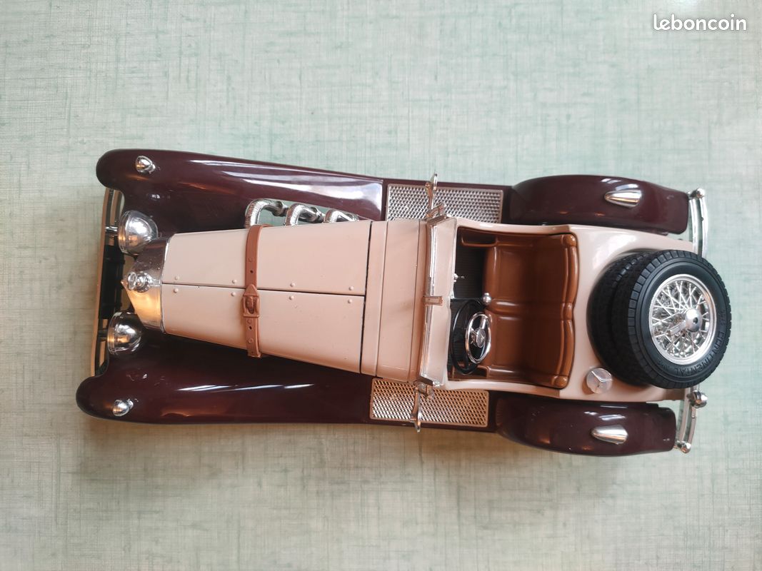 Voiture miniature de collection Mercedes Benz SSK 1928 BURAGO (image 2)
