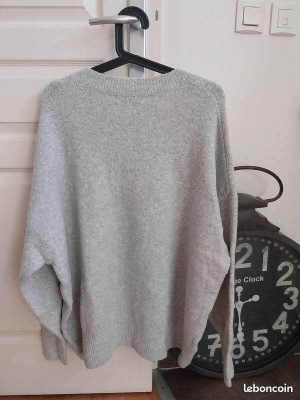 Pull hiver Zara oversize neuf gris clair Vêtements