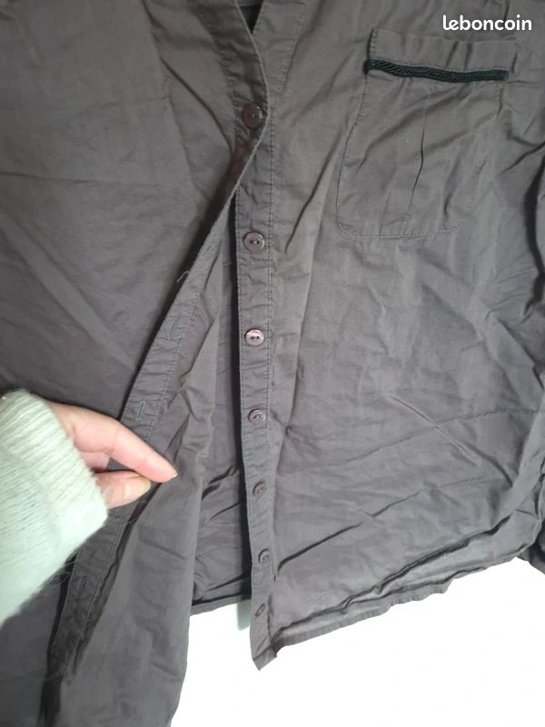 Chemise marron Sud Express taille M (image 5)