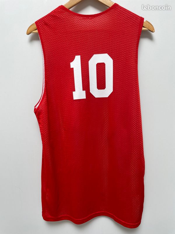 Maillot de basket - Champion - Rouge - Bleu - Pistons - NBA - Tilt Vintage