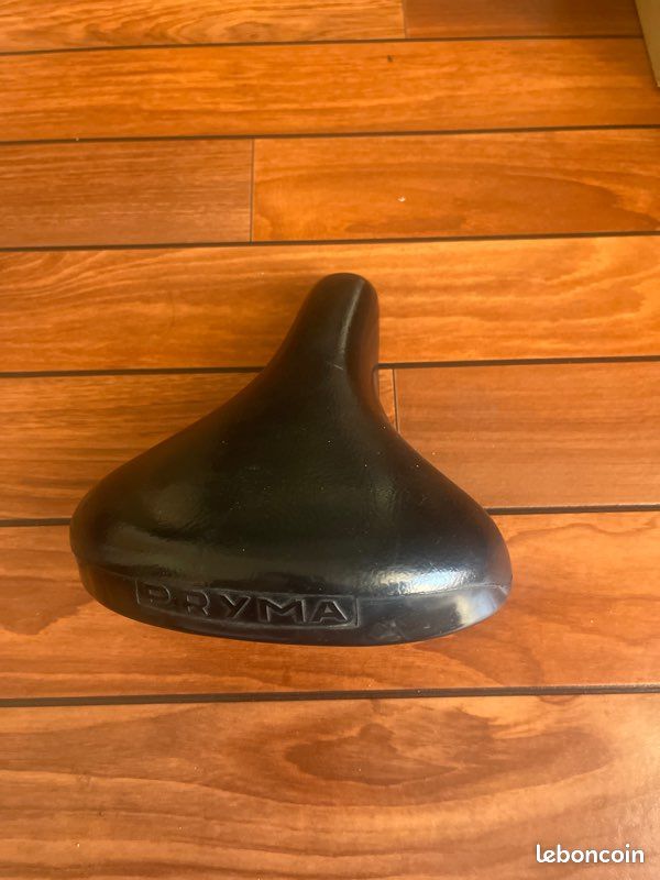 Selle Vélo Vintage Pryma Cuir Marron - Vélo De Course/Course - Fabriquée En France