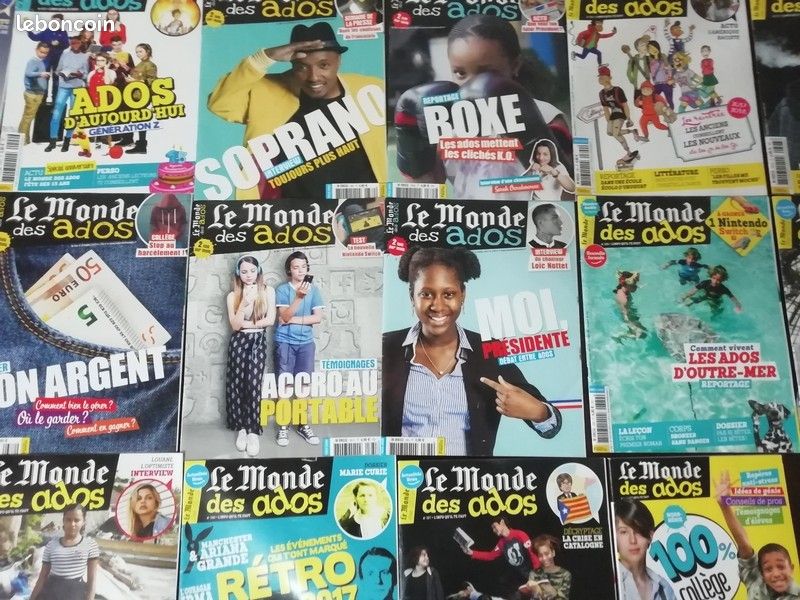 Lot de 23 magasines Le Monde des Ados (image 1)