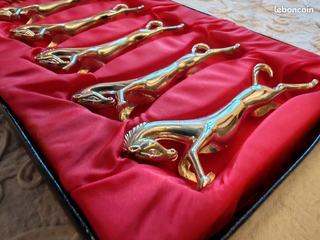 Coffret de porte-couteaux vintage chevaux (image 4)