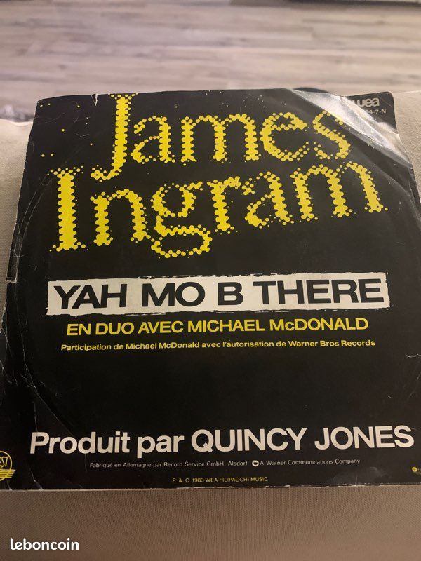 James Ingram 45Tours vinyle Yah mo b there (image 2)
