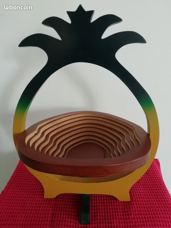 Corbeille à fruits en bois "Ananas" - Vintage