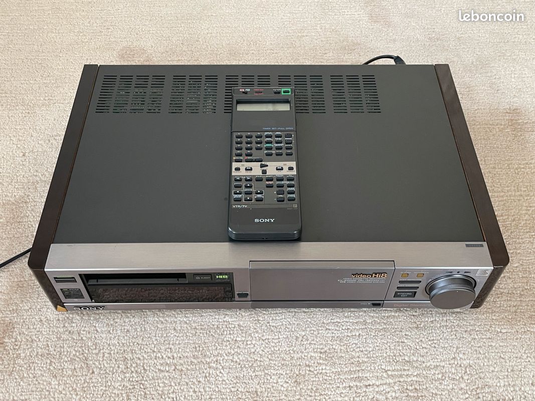 magnétoscope video hi8 - sony evc 500e - recorder player