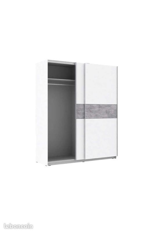 Armoire 2 portes coulissantes neuve (image 2)