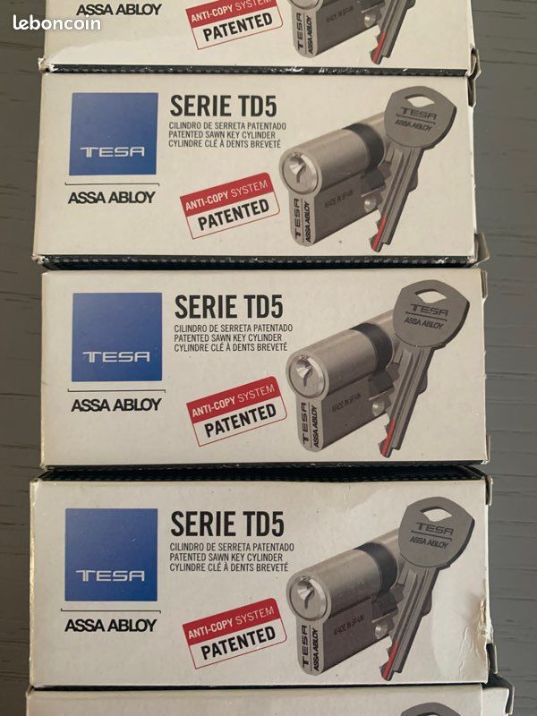 Cylindre/ verrou à bouton Tesa TD5 (image 2)