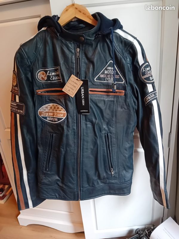 Veste Moto Cuir Motard Femme Cuir Hollister Veste Motard Blouson