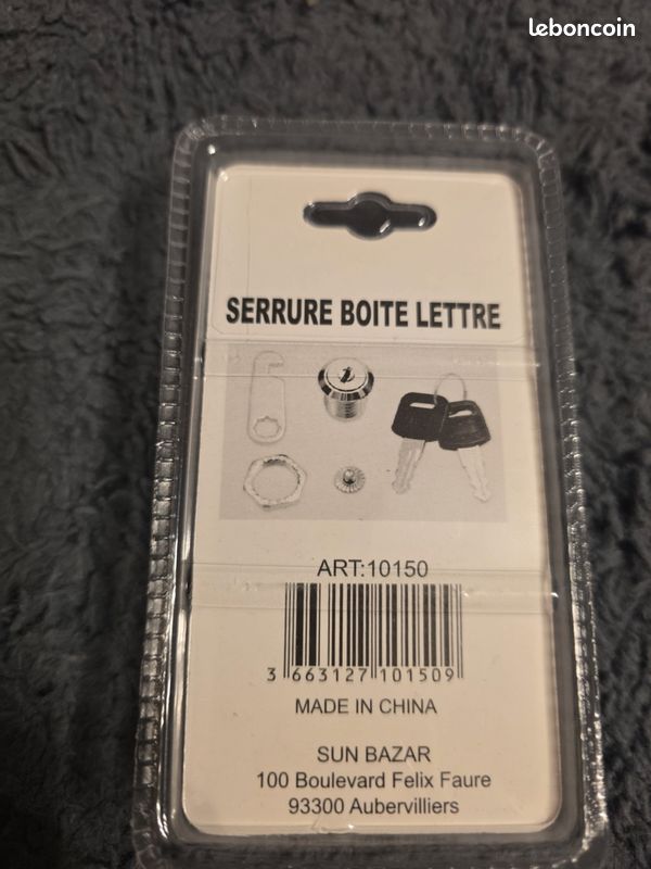 Serrure Boîte aux Lettres 20 mm avec 2 Clés (image 2)