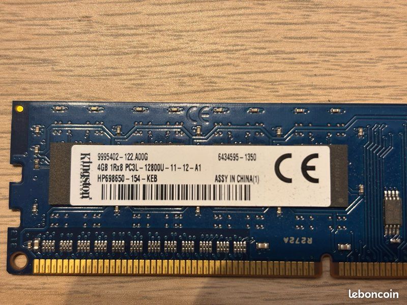 4Gb DDR3L 1600 MHz CL11 Kingston (image 2)