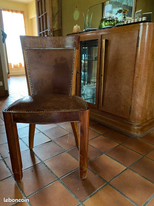 Table à manger en noyer et ses 6 chaises (image 4)