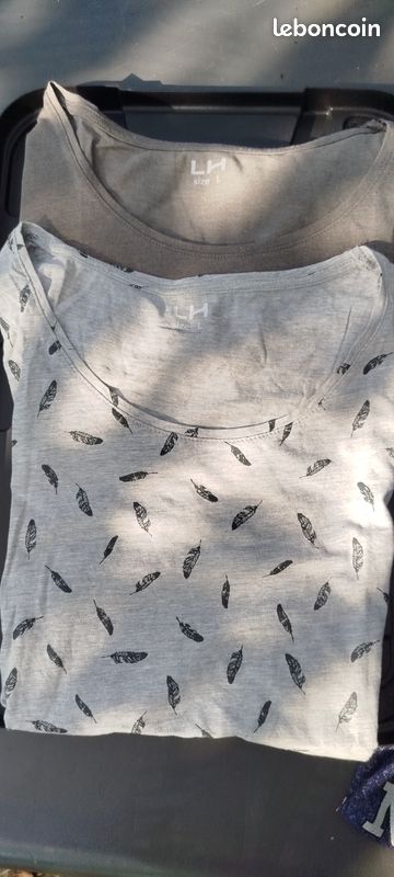 Lot de 2 tee-shirt taille L (image 1)