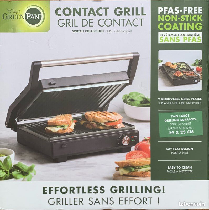Grill de contact GreenPan neuf (image 2)