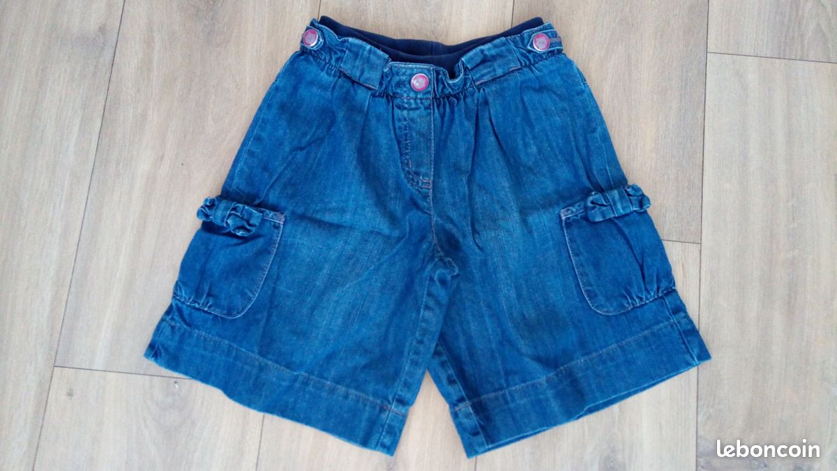 Short Jean Fille 6 ans Vert Baudet (image 1)