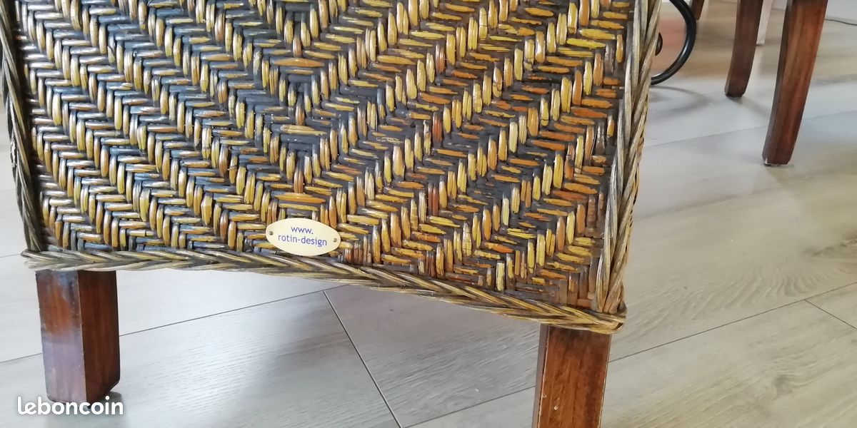 Chaises en rotin Lot de 2 (image 3)