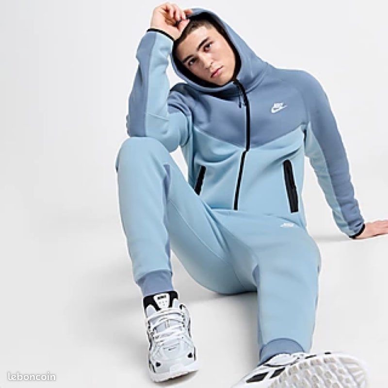 Bleu Turquoise Ensemble Nike Tech Bleu NIKE SPORTSWEAR TECH FLEECE