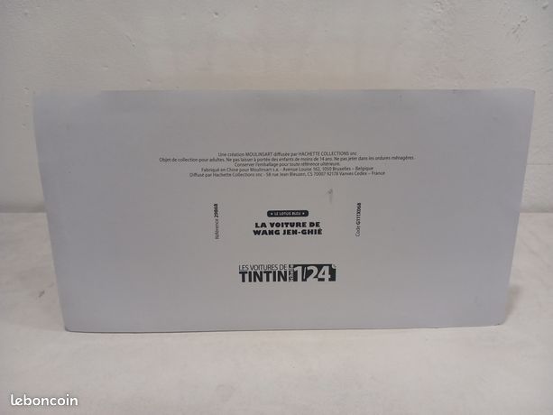 Voiture Tintin 1/24 - Ford Limousine De Wang Jen Ghie N°68 - IXO - Comme Neuve Avec Livret