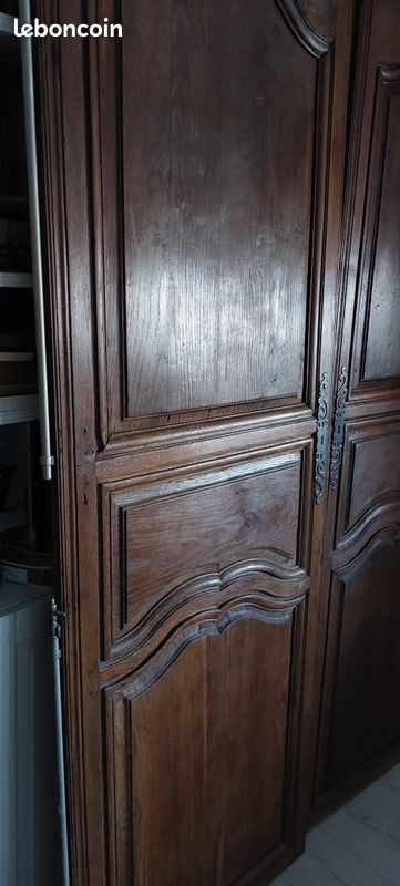Paire de portes d'armoire en chêne massif | Selency
