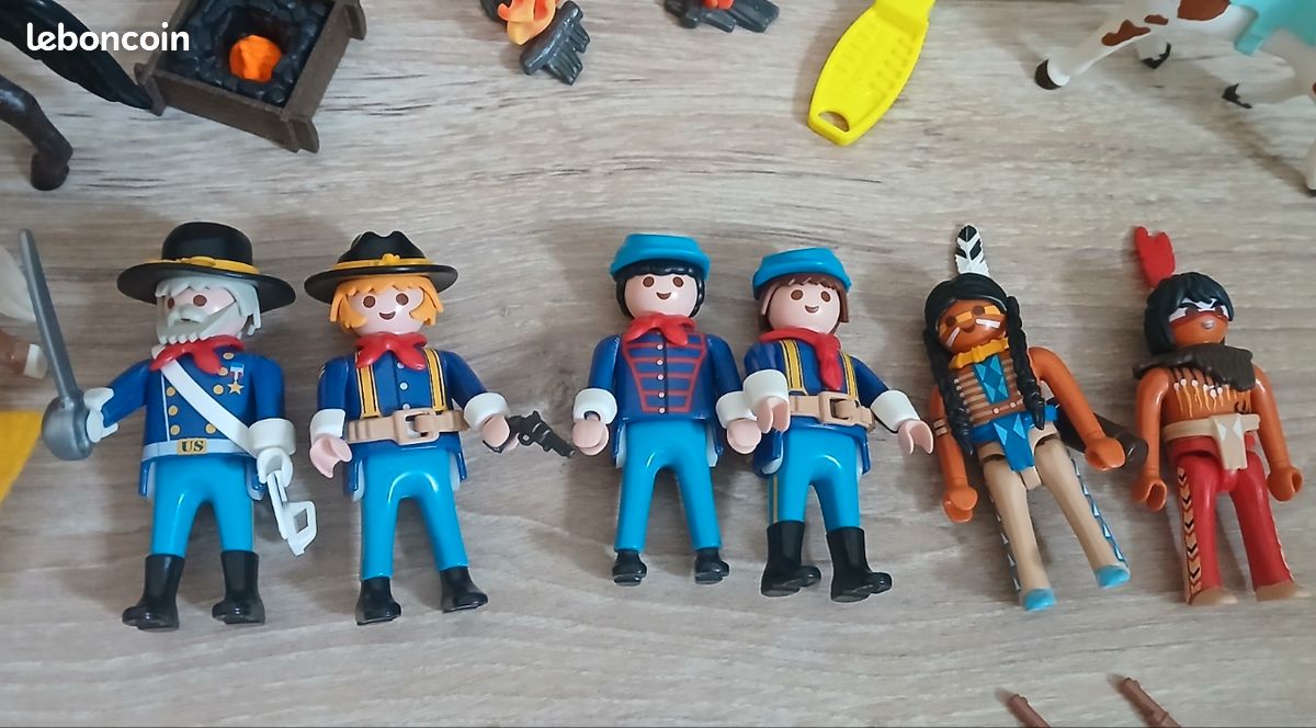 PLAYMOBIL Western - Poutre Fermeture Des Portes Avec 2 Crochets - Foto 7